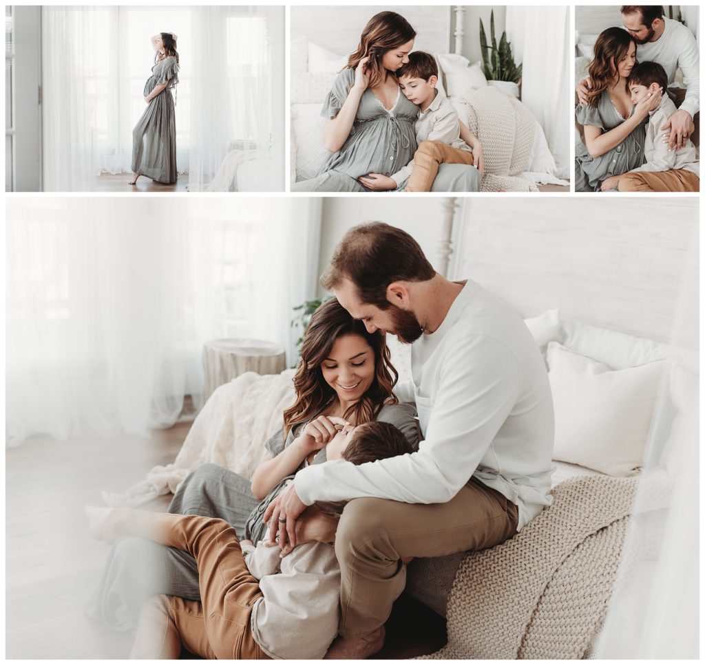 Family of three is soon to be family of four maternity photos