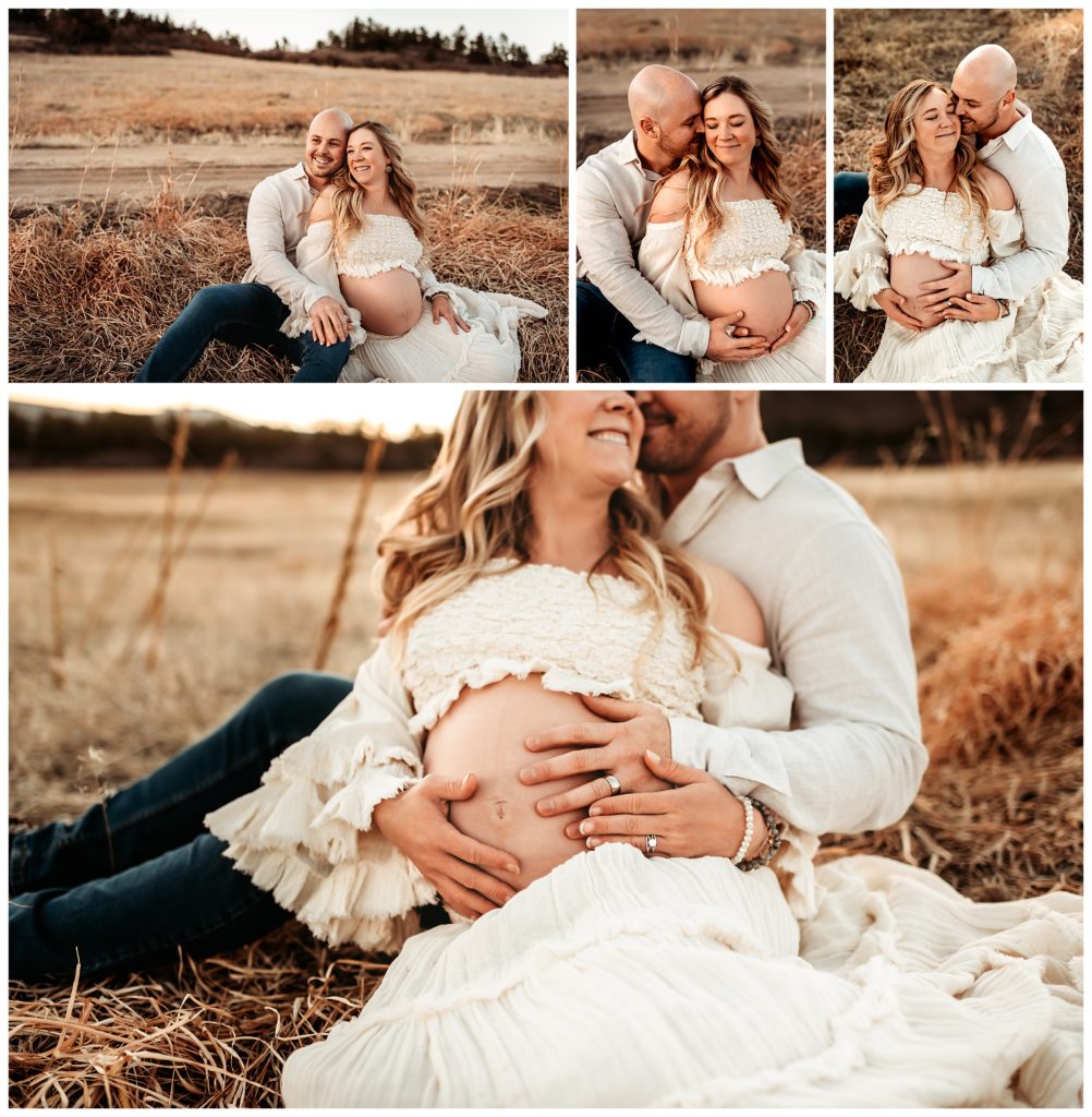 boho shed maternity photos at dawson butte